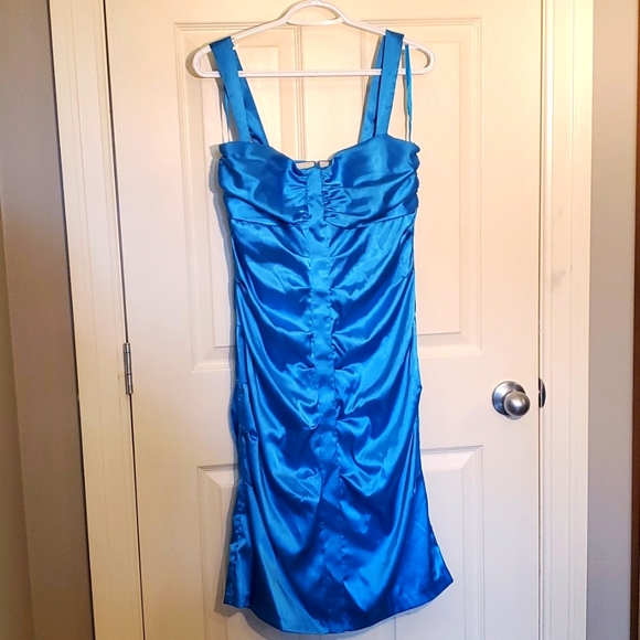 Le Chateau Mid Blue Dress - Picture 1 of 4